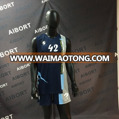 SUB-37-1 Black color sublimation printing basketball jersey