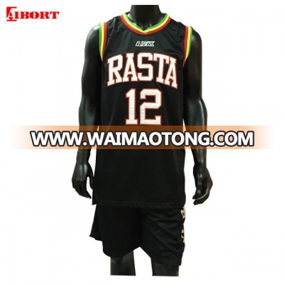 Men's print sports basketball uniforms and shorts